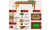 Стол обеденный бильярдный Эльзас-2