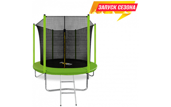 Батут с внутренней сеткой Arland ARL-TN-0803 8FT Green