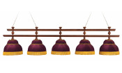 Лампа Ливерпуль 5пл. ясень