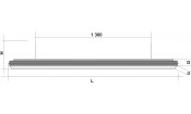 Лампа Evolution 3 секции сосна (ширина 600) (№6,фурнитура медь антик)